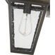 Talbot 1 Light 13.25 inch Oil Rubbed Bronze Outdoor Wall Light in Seedy Glass
