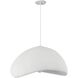 Pilar LED 23.75 inch Matte White Pendant Ceiling Light