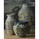 Agrigento Antique White and Blue Drip Outdoor Planter