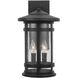 Mission Hills 2 Light 17 inch Black Outdoor Wall Lantern