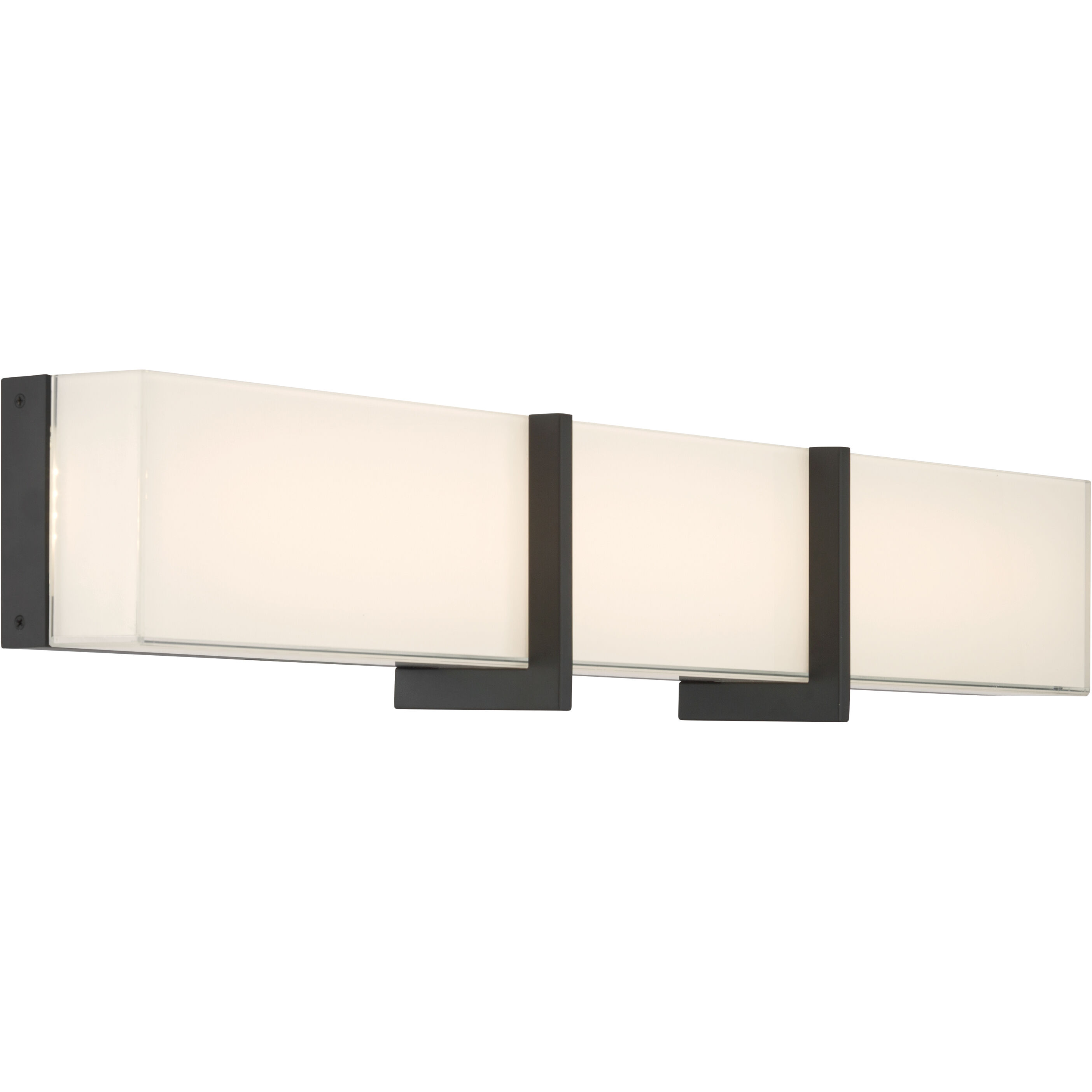 High Rise LED 30.25 inch Dark Matte Black Bath Bar Wall Light