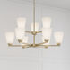 Strayhan 9 Light 28.5 inch Modern Gold Chandelier Ceiling Light