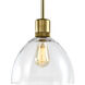 Zigrina 1 Light 10.25 inch Aged Brass Pendant Ceiling Light