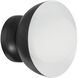 Ventura Dome 1 Light 7.63 inch Flat Black Wall Sconce Wall Light