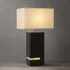 Zen 28 inch 22.00 watt Espresso and Brushed Nickel Table Lamp Portable Light