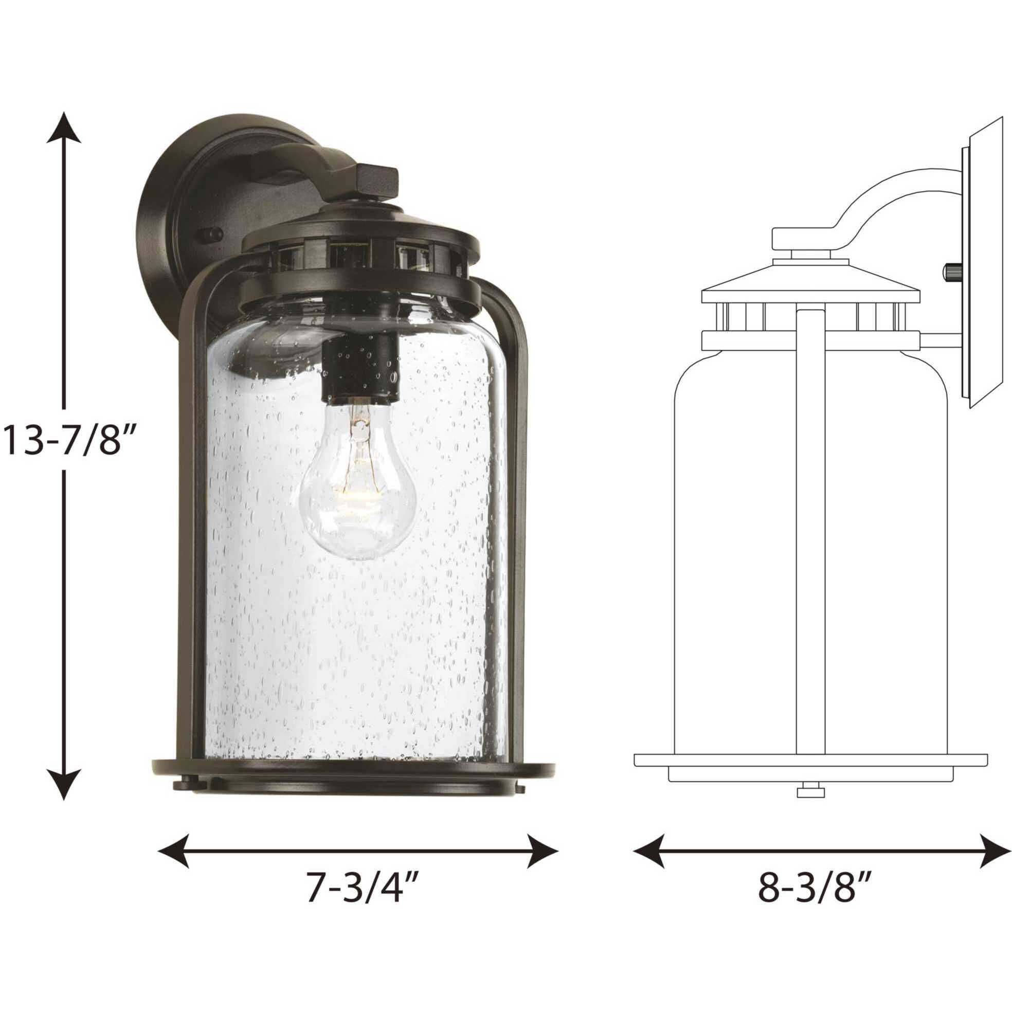 Botta Outdoor Wall Lantern, Medium