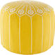 Taza 12 inch Yellow Pouf, Cylinder