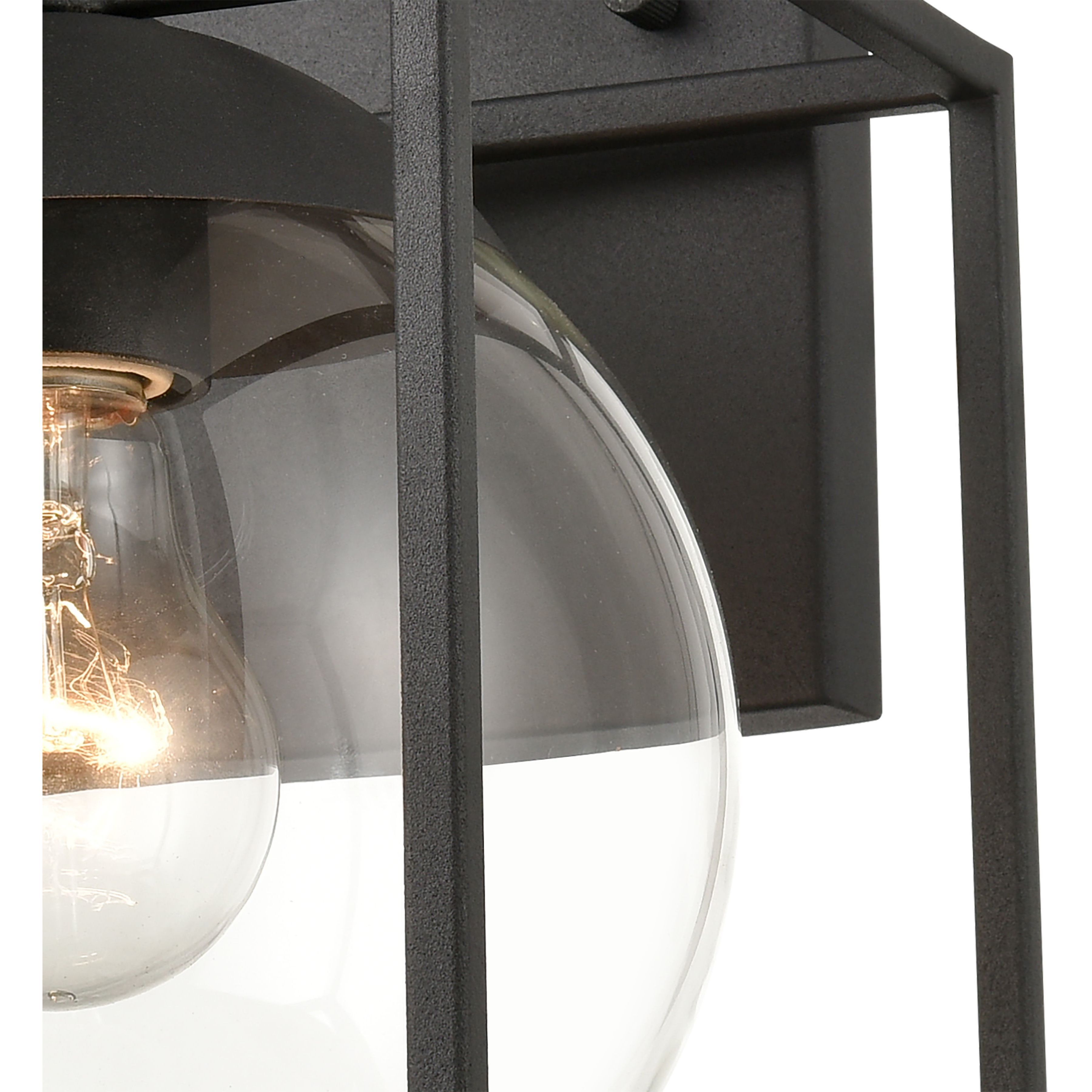 Cubed 1 Light 11 inch Charcoal Outdoor Wall Sconce