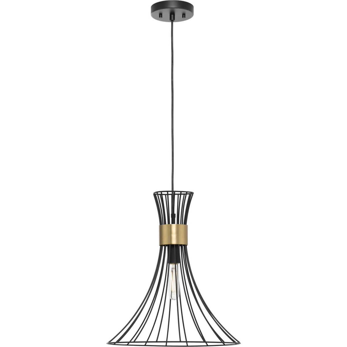 Lorin 1 Light 18 inch Matte Black Pendant Ceiling Light