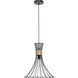 Lorin 1 Light 18 inch Matte Black Pendant Ceiling Light