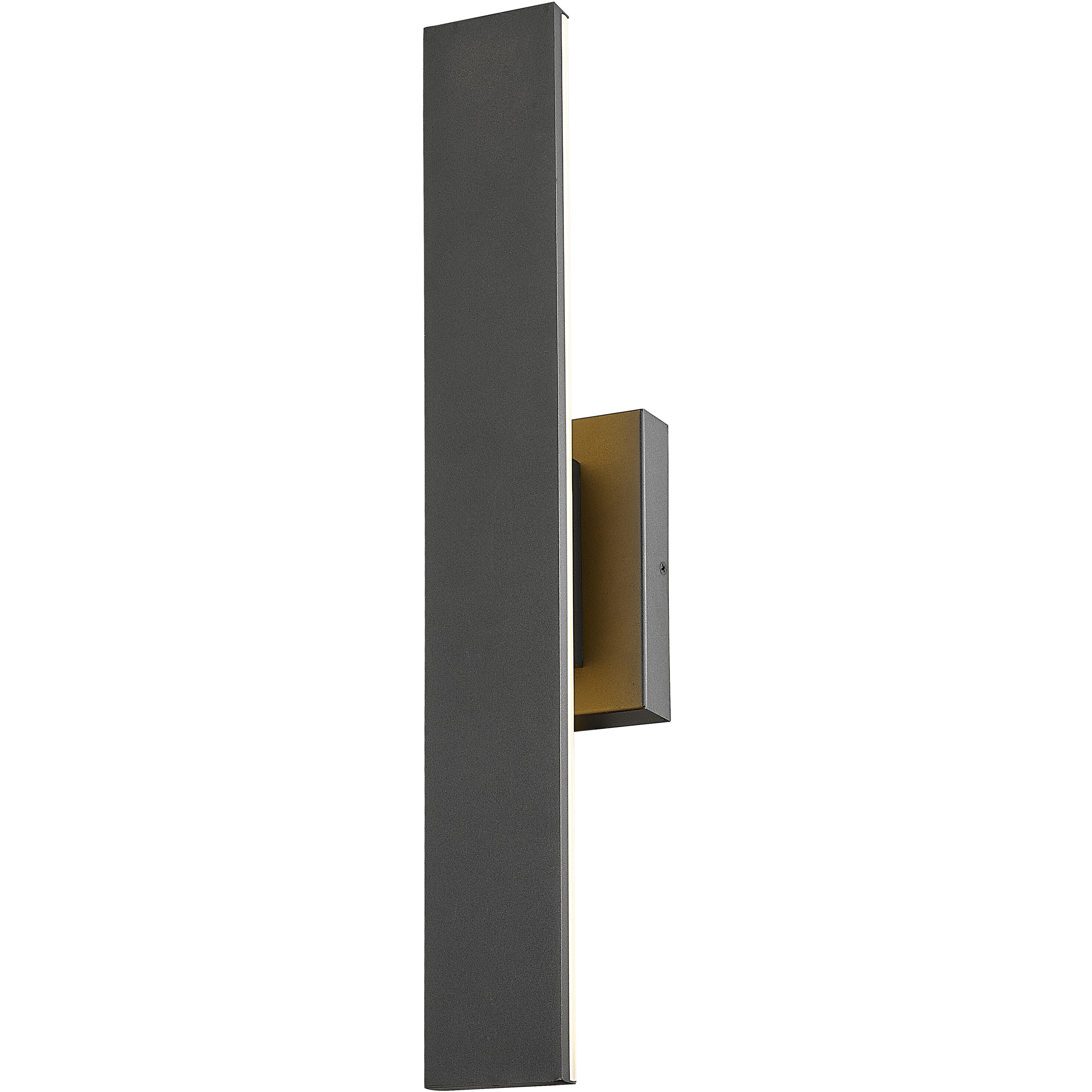 Stylet LED 24 inch Sand Black Outdoor Wall Light