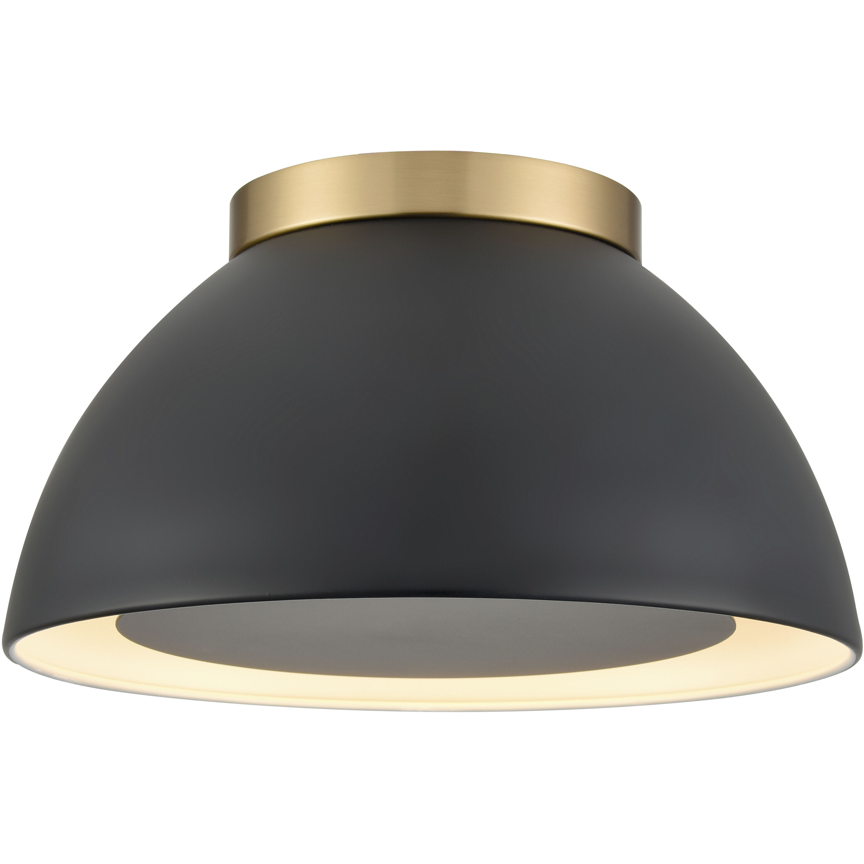 Pelham 2 Light 10 inch Satin Brass Flush Mount Ceiling Light