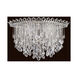 Trilliane Strands 8 Light 25 inch Polished Stainless Steel Flush Mount Ceiling Light in Heritage