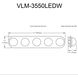 Velma LED 34.75 inch Matte Black Vanity/Bath Bar Wall Light