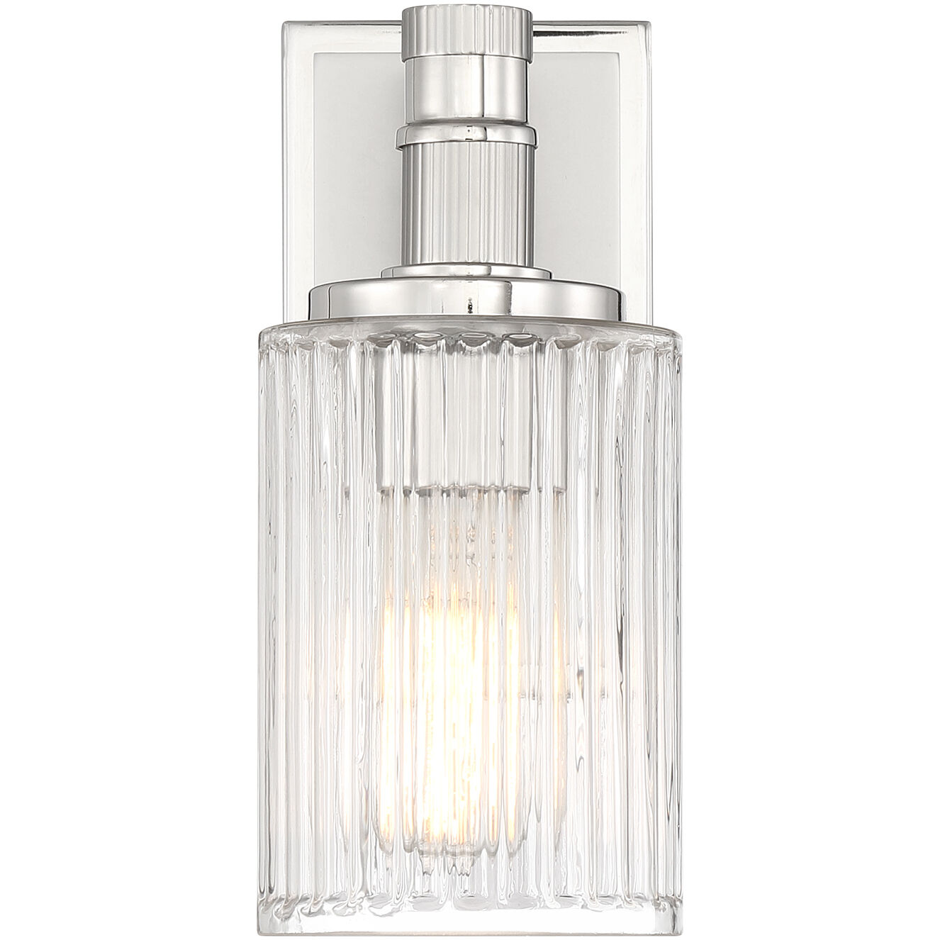 Concord 1 Light 4.5 inch Silver and Polished Nickel Bathroom Vanity Light Wall Light