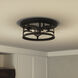 Marblehead 2 Light 13 inch Mystic Black Outdoor Flush Mount