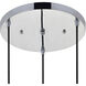 Waltz 3 Light 19 inch Chrome Pendant Ceiling Light