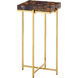 Casey 23.25 X 11 inch Natural Pen Shell and Brass Accent Table