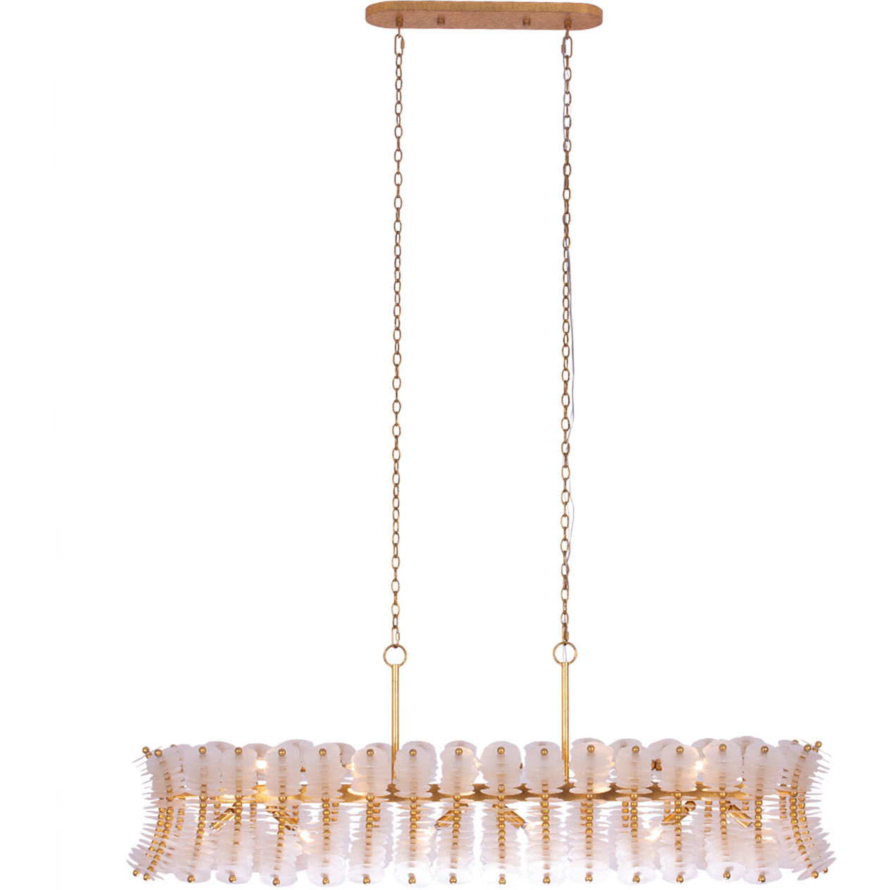 Gossamer Island Light Ceiling Light in Oxidized Gold Leaf