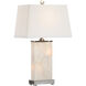 Wildwood 29 inch 100 watt Natural White/Polished Nickel Table Lamp Portable Light