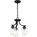 Shyloh 3 Light 16 inch Coal Semi Flush / Chandelier Ceiling Light