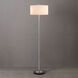 Scallop 61 inch 14 watt Satin Nickel Floor Lamp Portable Light