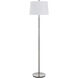Ciudad 60 inch 150.00 watt Chrome and Silver Grey Floor Lamp Portable Light in Chrome / Silver Grey