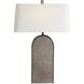Cavallo 31 inch 150 watt Gray and Blackened Iron Table Lamp Portable Light