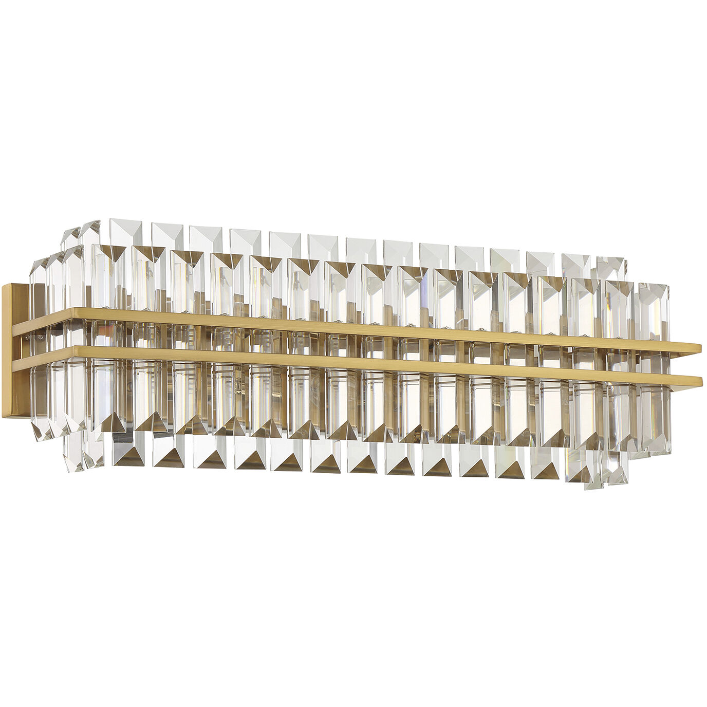 Hayes Bath Vanity Light Wall Light in Aged Brass