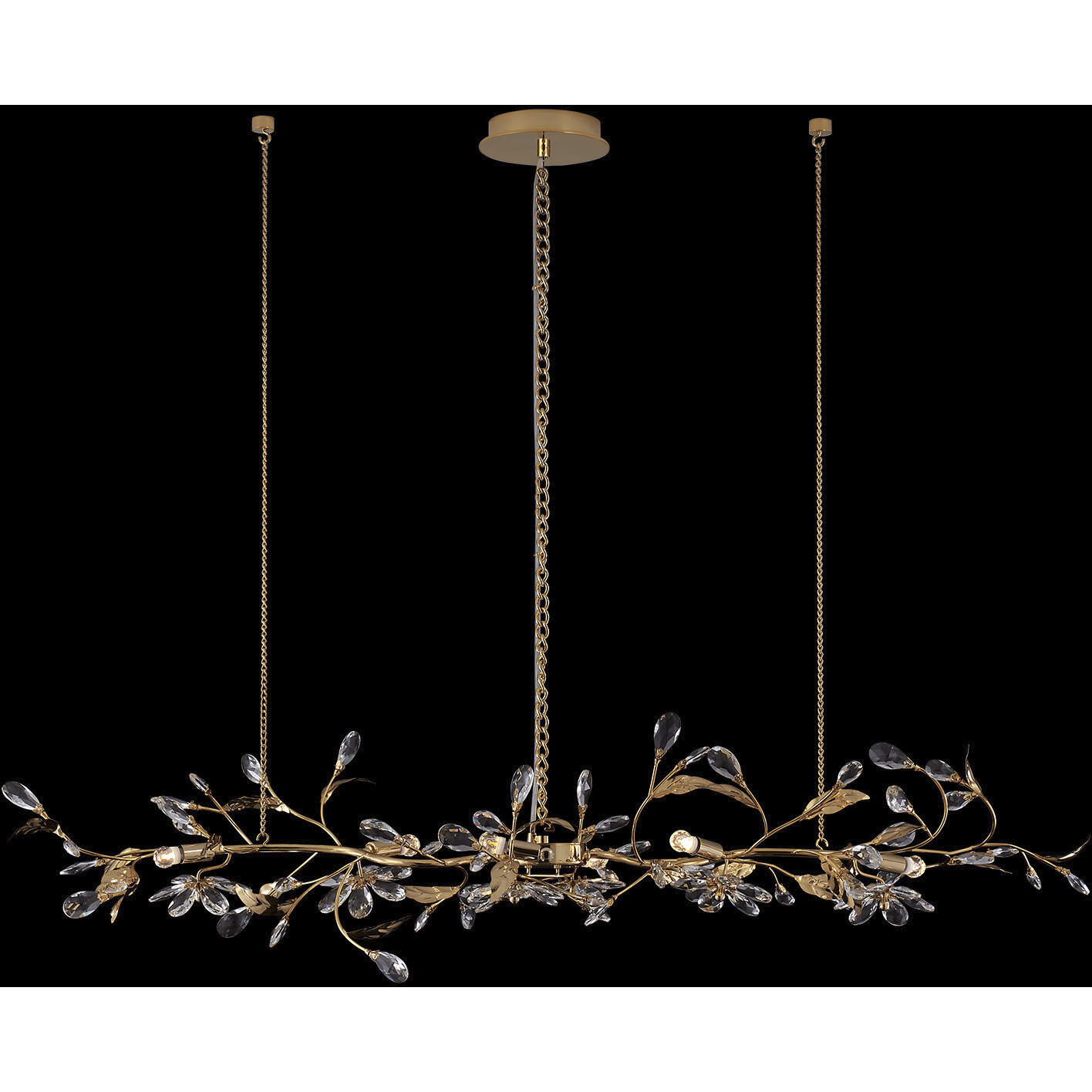 Ramo Island Light Pendant Ceiling Light in 24K Gold