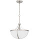 Antebellum 2 Light 14.75 inch Brushed Nickel Pendant Ceiling Light