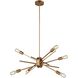 Xenia 6 Light 22 inch Matte Gold Chandelier Ceiling Light