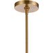 Jayden 1 Light 4.5 inch Lacquered Gold Pendant Ceiling Light