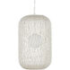 Cocoon 1 Light 21 inch Vanilla Pendant Ceiling Light, Large