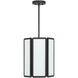 Leeds 3 Light 12 inch Matte Black Pendant Ceiling Light