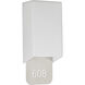 D&eacute;cor 2 Light 6 inch Brushed Steel ADA Wall Sconce Wall Light