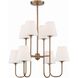 Keenan 8 Light 28 inch Vibrant Gold Chandelier Ceiling Light