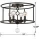 Cameron 4 Light 15 inch English Bronze Semi Flush Ceiling Light