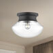 Alora Mood Marcel 1 Light 10.88 inch Matte Black Flush Mount Ceiling Light
