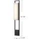 Aspen LED 32.88 inch Black Exterior Wall Sconce