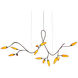 Vines LED 80 inch Coffee Bronze Chandelier Ceiling Light