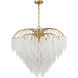 Boa 9 Light 27 inch Warm Brass Chandelier Ceiling Light