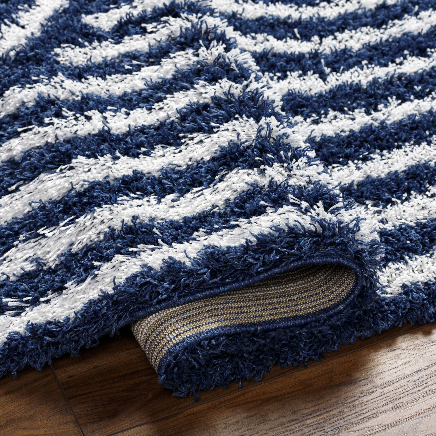 Urban Shag 123 X 94 inch Navy Rug, Rectangle