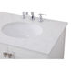 Irene 72 X 22 X 34 inch White Vanity Sink Set