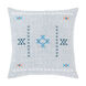 Cactus Silk 18 X 18 inch Denim/White/Teal/Bright Blue/Bright Orange Pillow Kit, Square
