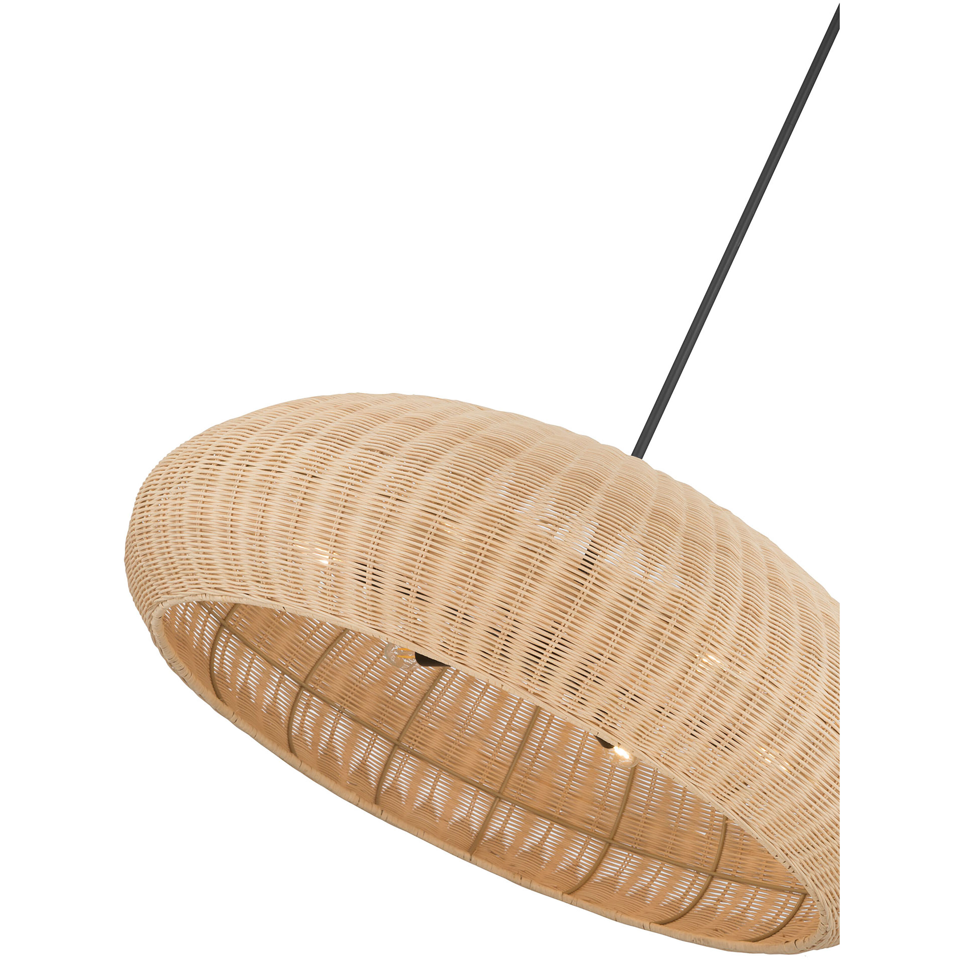 Natora 6 Light 32 inch Matte Black Pendant Ceiling Light