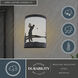 Links 1 Light 11 inch Black Indoor-Outdoor Wall Light