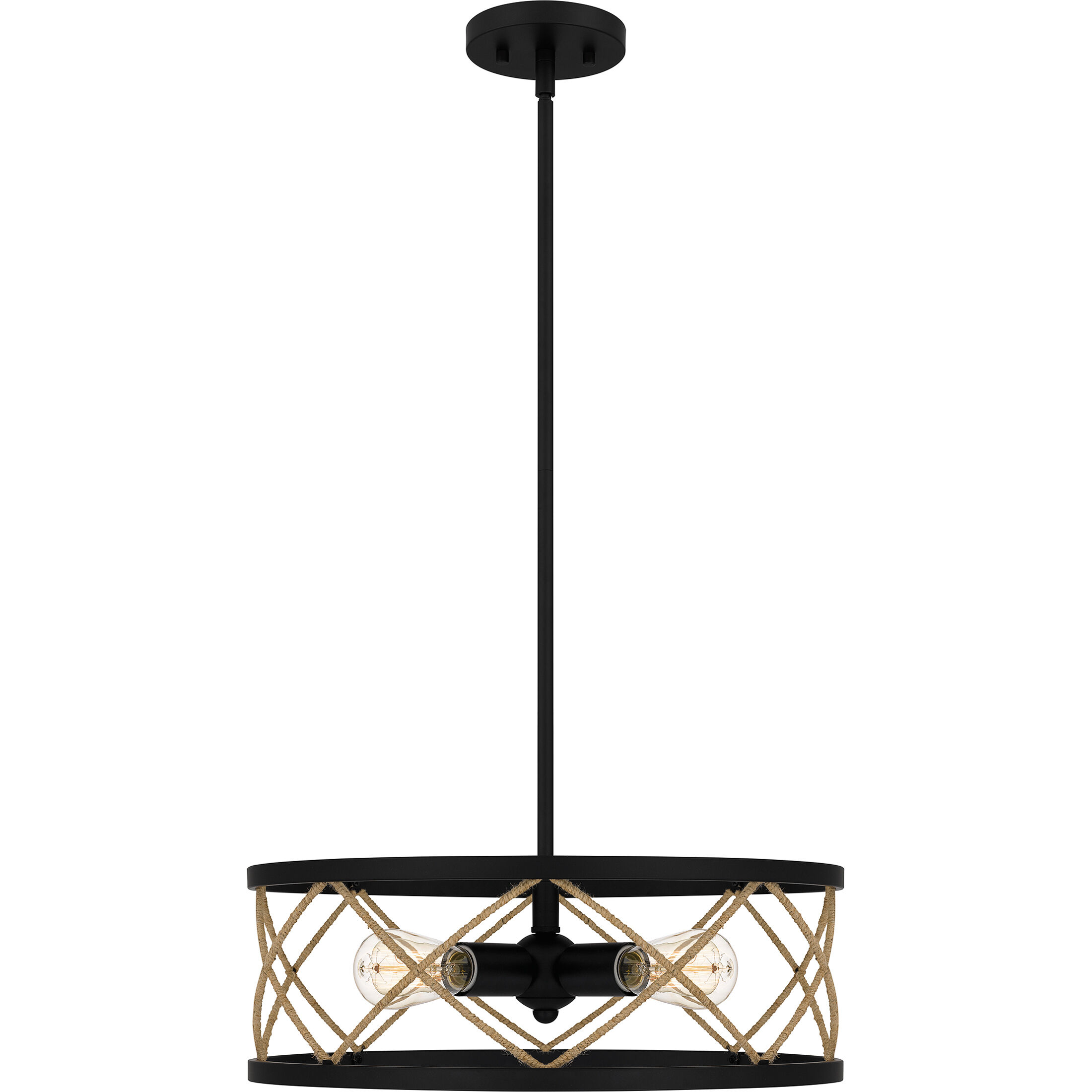 Cedar Park 4 Light 18 inch Matte Black Pendant Ceiling Light