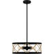 Cedar Park 4 Light 18 inch Matte Black Pendant Ceiling Light