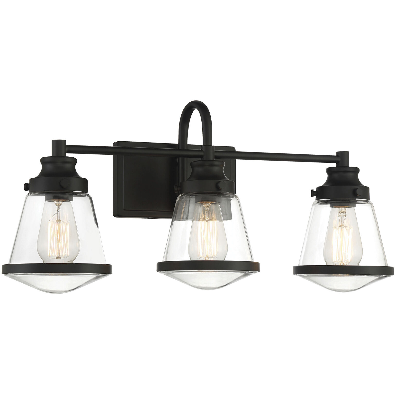 Mannsdale 3 Light 24 inch Coal Bath Vanity Wall Light